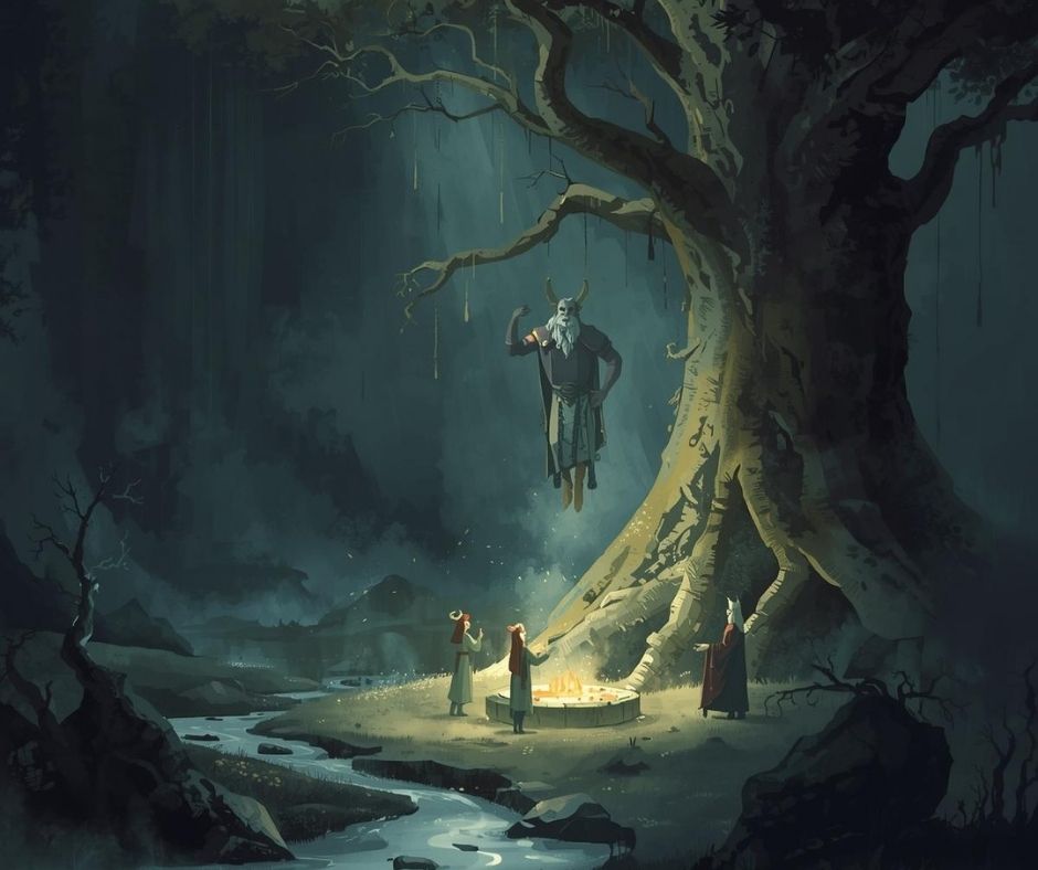 Second aett visual – runic shadow work, inner transformation, and healing through disruption